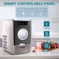 thumbnail image 3 of Euhomy 33lbs/24H Countertop Nugget Ice Maker, Soft Nugget Ice, 2 Ways Water Refill & Self-Cleaning Pebble Ice Maker, 3 of 9