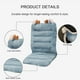 thumbnail image 4 of Blue Cojín para silla y escritorio de oficina, cojín para silla de oficina de 85cm, cojín para asiento con cojín reclinable trasero, 4 of 5
