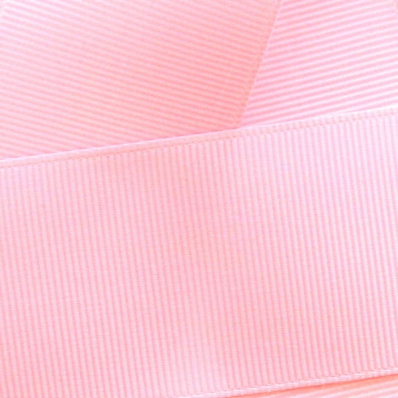 3/8" Grosgrain Ribbon Solid 123 Pearl Pink 50yd
