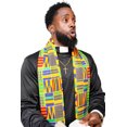 thumbnail image 3 of Dupsie's Kente African Print Church Clergy Pastor Choir Stole/Sash with Fringes, 3 of 9