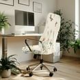 thumbnail image 3 of ZIATUBLES Universal Desk Office Chair Cover Machine Washable Computer Rotating Chair Slipcover Stylish Home Furniture Protector Cover for High Back Chair Seat Backrest, S, Daisy Floral Butterfly, 3 of 7