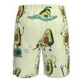 thumbnail image 6 of Kll Avocado For Exercise Men'S Casual Summer Beach Shorts Hawaiian Shorts With Pockets-Small, 6 of 9