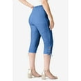 thumbnail image 3 of Roaman's Women's Plus Size Comfort Stretch Lace Up Capri Jean, 3 of 3