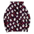 thumbnail image 3 of Makaor Cute Hoodies for Women Halloween Tunic Sweatshirt with Pockets Fleece Long Sleeve Pullover Oversized Tops, 3 of 5