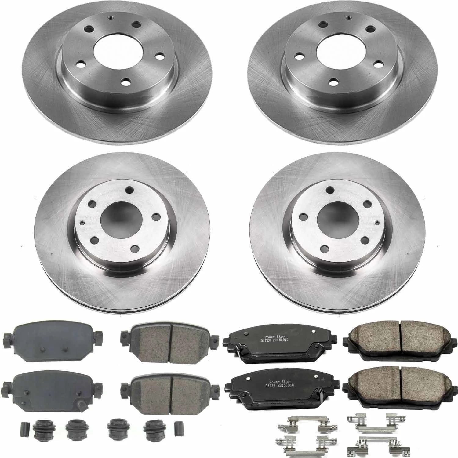 PowerStop Front and Rear Stock Replacement Brake Pad and Rotor Kit Fits: MAZDA Select Models KOE8282