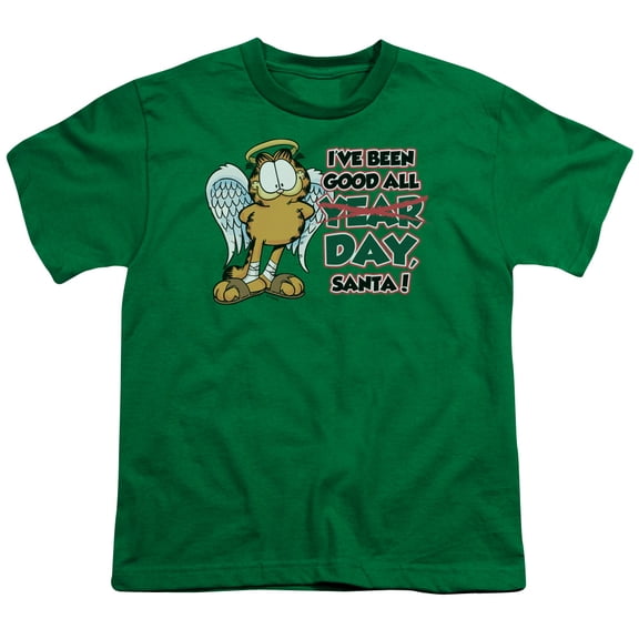 Garfield - Ive Been Good - Youth Short Sleeve Shirt - Medium