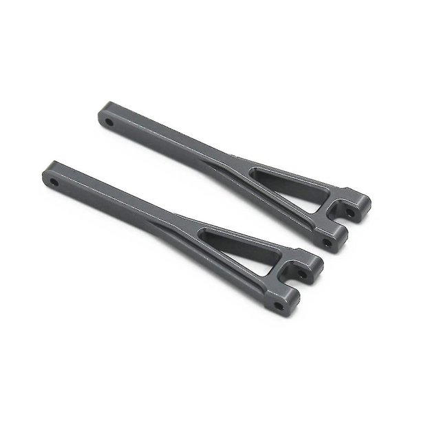 Brazo de suspensión superior trasero de metal para coche Wltoys 104009 Rc, gris