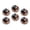 M045, variant on Glass Refrigerator Magnet 6Pcs Magnetic Fridge Sticker,Decor for Kitchen,Whiteboard,Cabinet,Cute Brown Cow With Floral Headband
