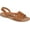 Tan Faux Leather, variant on Women's Journee Collection Solay Flat Strappy Sandal Brown Faux Leather 7 M