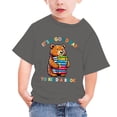 thumbnail image 2 of TopLLC Manches Courtes Col Rond Blouses & Chemises Chemises pour Enfants T-Shirt Graphique Manches Courtes Col Rond Crop Top pour 3-14 Ans Filles et Garçons T-Shirt Tee Blouse Fille, 2 of 4