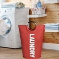 thumbnail image 3 of Bolsa plegable de vandería grande perfecl de 115L Almacenamiento a prueba de agua Cesto de ropa sucia Camping rojo, 3 of 7
