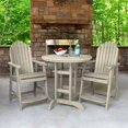 thumbnail image 2 of Highwood's 36" Round 3-pc Hamilton Dining Set - Counter Height, Outdoor, Eco-friendly, Synthetic Wood, 2 of 10