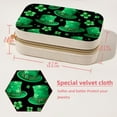 thumbnail image 5 of St. Patrick's Day Velvet Portable Jewelry Box with Removable Compartment - Ultimate Gift for Bracelet and Earring Organization, 5 of 7