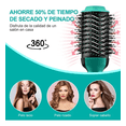 thumbnail image 3 of Cepillo Secador De Aire Caliente Para Alisar Cabello Verde Malubero Malu1534, 3 of 3