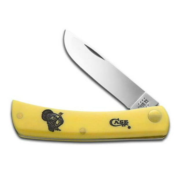 Case xx Knives Turkey Sodbuster Jr Yellow Synthetic 1/500 Stainless Pocket Knife