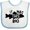 White and Blue, variant on Inktastic It Was This Big Fishing Humor Boys or Girls Baby Bib