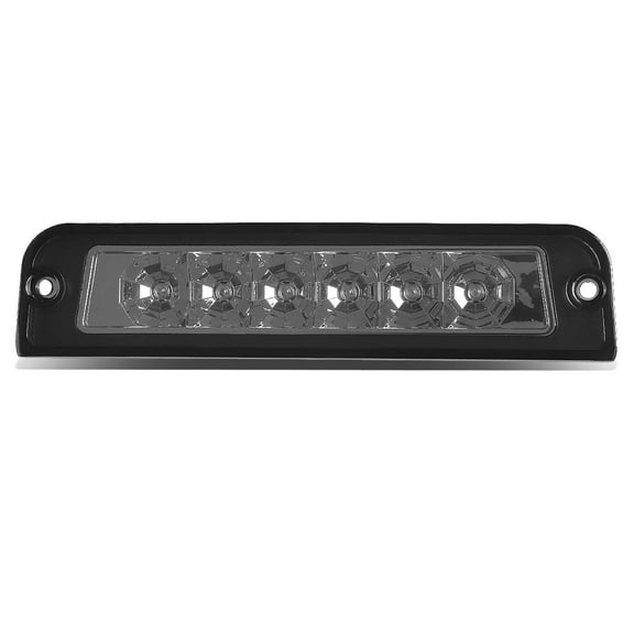 DNA Motoring For 97-06 Jeep Wrangle TJ Full LED 3RD Third Tail Brake Light Rear Stop Lamp Smoked/Chrome