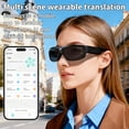 thumbnail image 2 of 4K AI Smart Glasses, Real-Time Translation & Object Recognition, Open-Ear Audio, Built-in Camera with 64GB Storage, Wearable Body Camera for Sports, 2 of 11