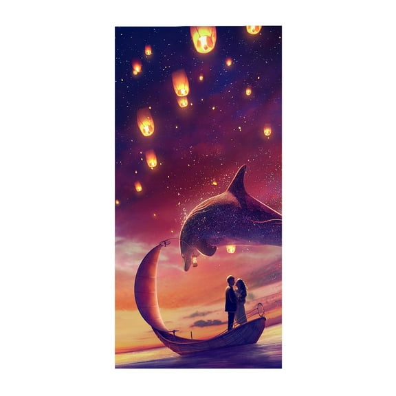 Thick Shark Beach Towel 30"x60" Microfiber Terry Beach Towels Kids Soft Camping Towels Sandproof Quick Drying Travel Swim Pool Yoga Gym Camping Women Men Beach Essentials Accessories Vacation Gift