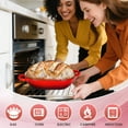 thumbnail image 3 of TLGREEN 2.5qt Enameled Cast Iron Dutch Oven for  Bread Baking, Oven Safe Dutch Oven Pot with Lid, Non-Stick Bread Oven Pot, Easy Cleaning, Red, 3 of 11