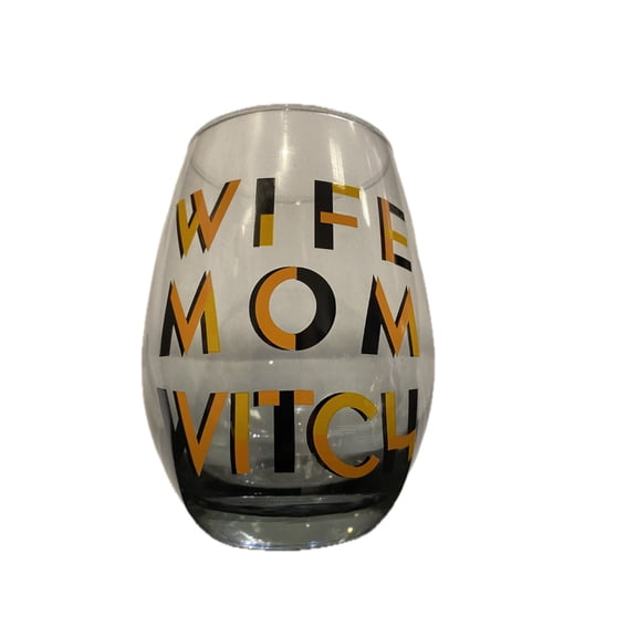 Wife Mom Witch Wine Glass - 14oz