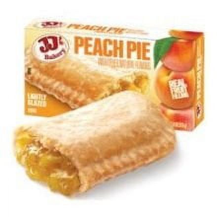 JJ's Bakery Peach Snack Pies, Individually Wrapped, Nut-Free, Kosher Parve, 4 oz, Pack of 12