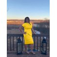 thumbnail image 5 of HAHDAXIA Femmes Mode Peplum Bodycon Manches Courtes Arc Club Volants Crayon Partie Robe, 5 of 5