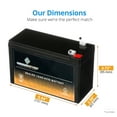 thumbnail image 5 of Chrome Battery 12V 7Ah Sealed Lead Acid (Sla) Battery (12V 7Ah, 12-7, 12 Volt 7 Ah), 5 of 9