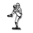 thumbnail image 2 of Baseball Pitcher Decor, Minimalist Line Art, 3D Printed Baseball Sculpture, 2 of 7