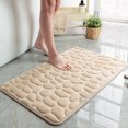 thumbnail image 2 of Alfombra de baño con relieve de adoquines, alfombras antideslizantes para lavabo, bañera, alfombrilla lateral para suelo, alfombrilla para baño, alfombrilla de viscoela de espuma Deng Xun unisex, 2 of 2