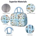thumbnail image 4 of Womens Colorful Dinosaurs Names Labels Pattern Lunch Box for Work,Insulated Lunch Bag for Women,Loncheras Para Mujer,Leakproof Adult Lunch Bag for Work,Beach,Travel,Picnic,Camping, 4 of 7