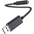 thumbnail image 1 of Usb Audio Adapter, Usb To 3.5mm Audio Jack Adapter, Usb External Sound Card Audio Adapter With 3.5mm Headphones, 1 of 5