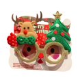 thumbnail image 1 of Divertidas gafas navideñas para niños y adultos, lindo marco navideño para anteojos para usar en regalos de fiesta navideña Ciervo y árbol de Navidad, 1 of 8