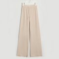 thumbnail image 5 of Suéter Conjuntos de salón de 2 piezas con cuello medio alto Conjunto diario de gran tamaño para mujer con hombros caídos Ygjytge Beige Única para Mujer, 5 of 5