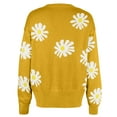 thumbnail image 5 of Fall And Winter Sweaters for Women 2023 Daisy Cardigan Sweaters Button Down Sweater Cardigan Flower Print Sweater Knit Cardigan Top Women Sweaters Clearance Cheap, 5 of 5