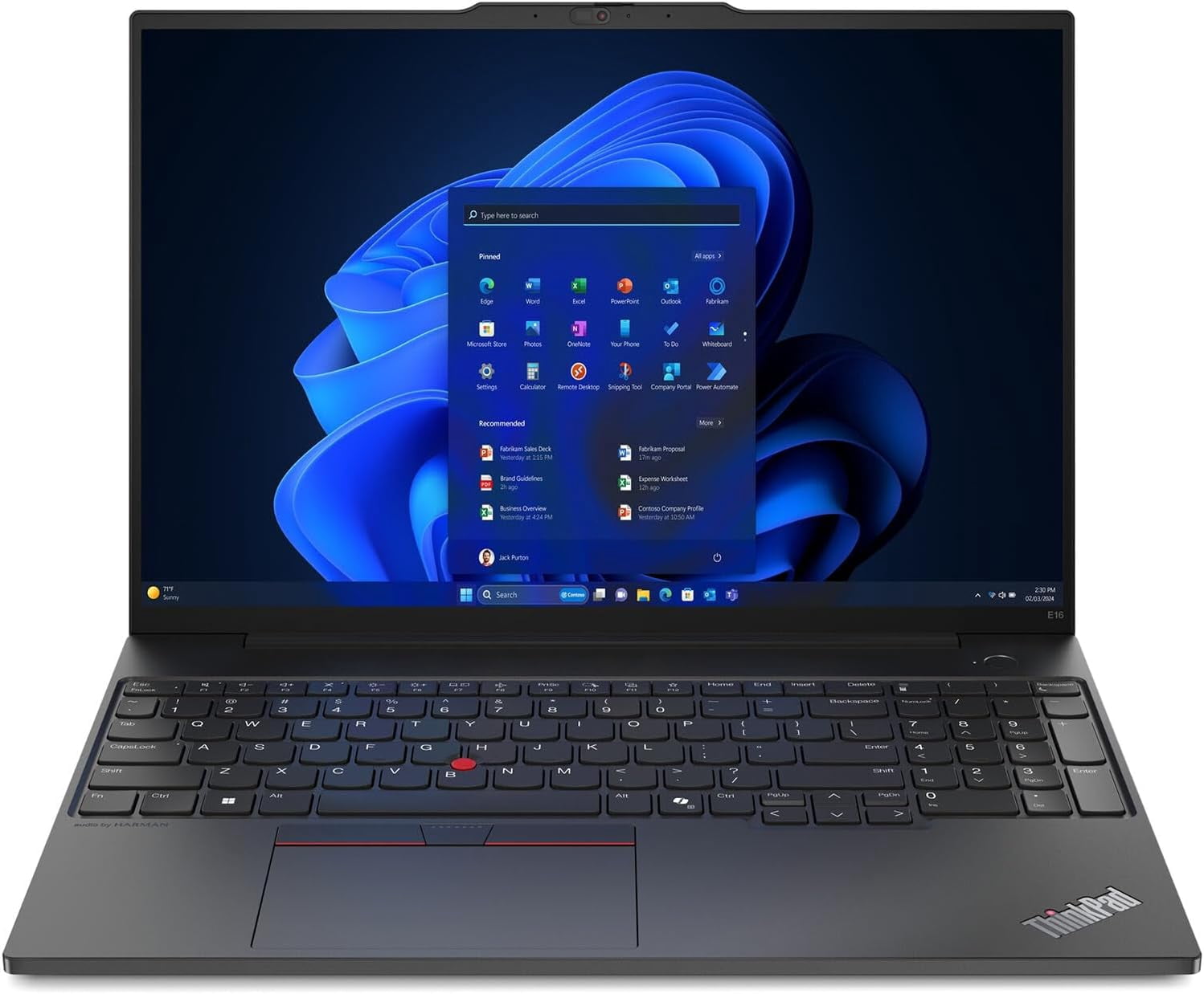 Lenovo ThinkPad E16 16" WUXGA Business Laptop, AMD Ryzen 5 7530U (Beat i7-1165G7), Up to 4.5GHz, 40GB RAM, 2TB PCIe SSD, Fingerprint, HDMI, RJ-45, Wi-Fi 6, Windows 11 Pro, Black, with 5ave Kit