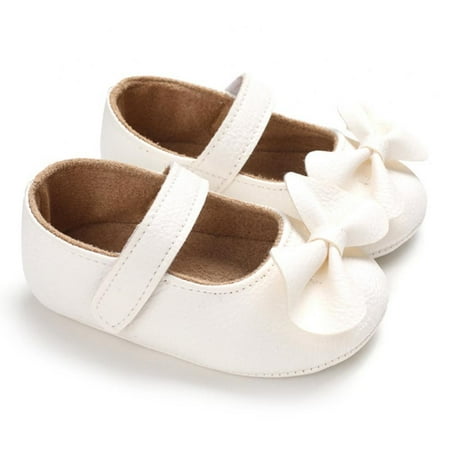 

Eshoo Baby PU Leather Baby Boy Girl Baby Moccasins Moccs Shoes Bow Fringe Soft Soled Non-slip Footwear Crib Shoes