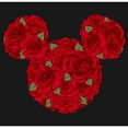 thumbnail image 2 of Girl's Mickey & Friends Mickey Mouse Rose Silhouette Graphic Tee Black Large, 2 of 4