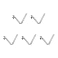 thumbnail image 1 of Unique Bargains 5pcs Single Button Kayak Paddle Snap Spring Clip 49mmx6.3mm V Shaped Hollow Lift Telescopic Locking Pole Clips, 1 of 5