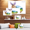 thumbnail image 3 of Rabbit Double Exposure Illustration - Large Animal Canvas Art Print, 3 of 4