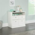 thumbnail image 2 of Pemberly Row 4-Drawer Modern Engineered Wood Storage Cabinet in White, 2 of 14