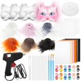 thumbnail image 1 of Kit de mascarillas de bricolaje Seenelling Therian para principiantes con 4 mascarillas para gatos, 1 of 6