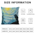 thumbnail image 6 of COMIO Under Aurora Throw Pillow Covers Wolf Roaring Up Into Sky Cushion Cover Comfortable Soft  Home Decor Pillowcase  White, 6 of 6