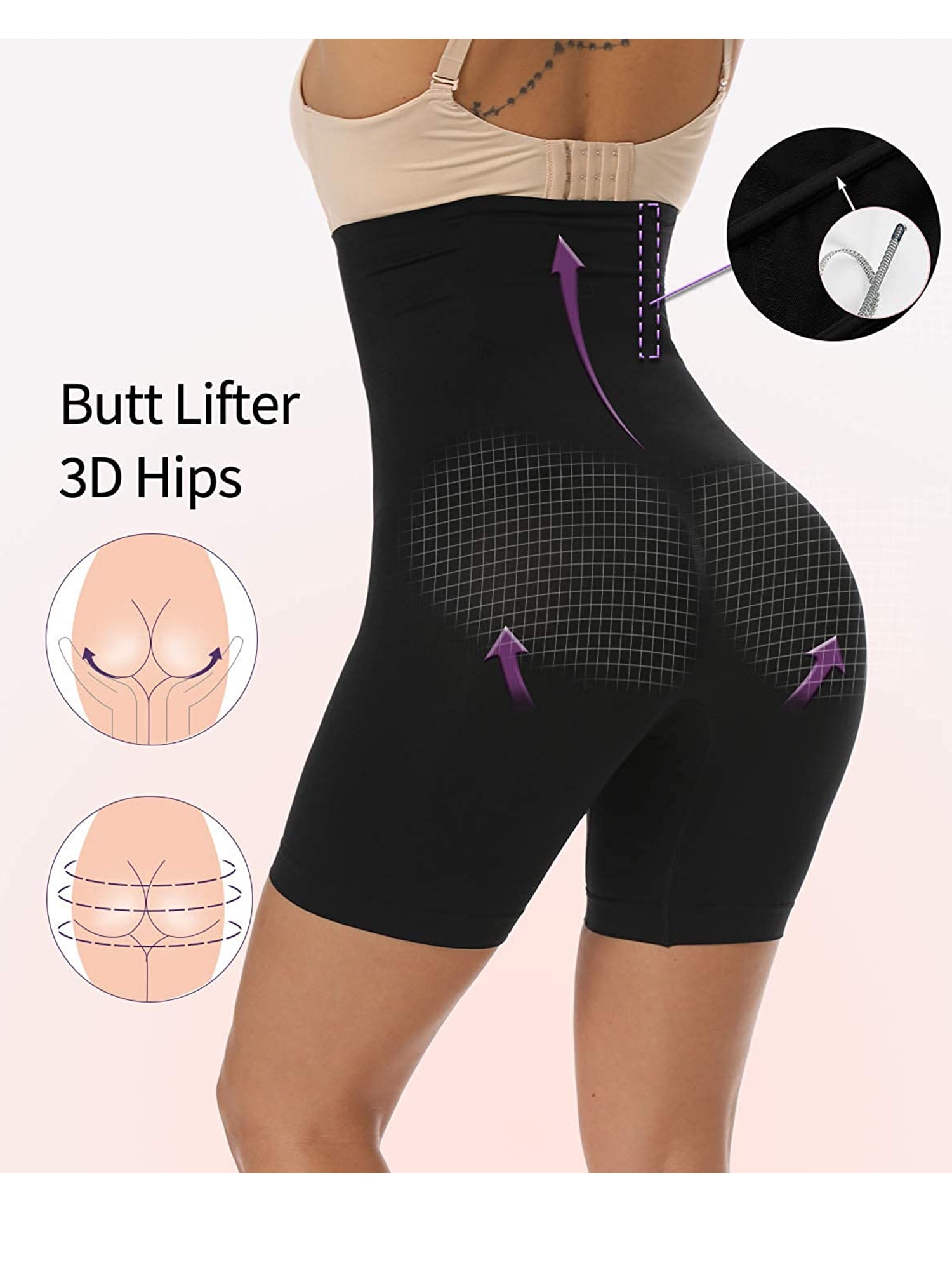 SURE YOU LIKE High Waist Trainer Shapewear Short Adjustable Firm Tummy  Control Body Shaper Thigh Slimmer Gym Shorts For Women - ShopStyle