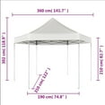 thumbnail image 2 of vidaXL Gazebo Hexagonal Pop-Up Canopy Tent Outdoor Shelter Party Tent Sunshade, 2 of 8