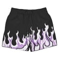 thumbnail image 4 of Sakmal Mens Shorts Bermuda Board Wide Leg Streetwear Graphic 7 Inch Black Shorts for Men S, 4 of 4