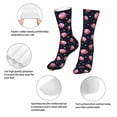 thumbnail image 3 of Xecao Cartoon Donut Planets Print Fashion No Heel Casual Crew Socks Cushioned Breathable for Men Women - Moisture wicking,Not easy to fade Suitable for daily, 3 of 7