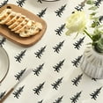thumbnail image 4 of Christmas Tablecloth 60×60 Inch Round, Trees Black White Boho Washable Table Cover for Party Picnic Dinner Decor, 4 of 6