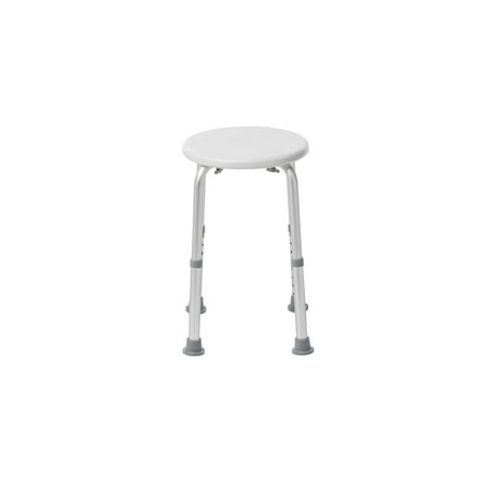 Drive Medical Adjustable Height Bath Stool, White
