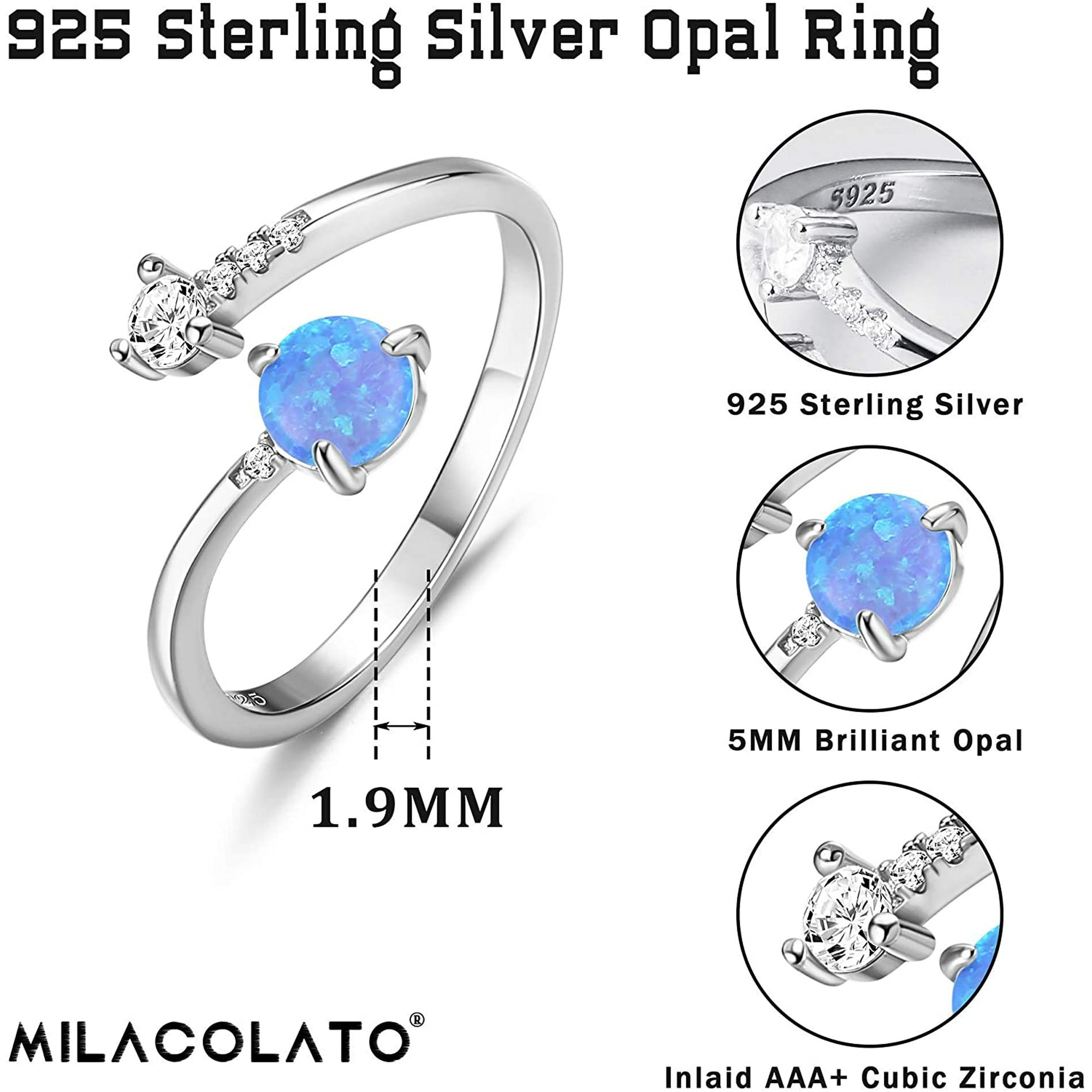 Opal rings october birthstone ring best sale